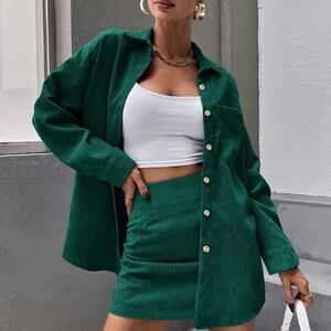 SHEIN BRAND NEW CORDOUROY 2 PIECE SET (cheaper than site)